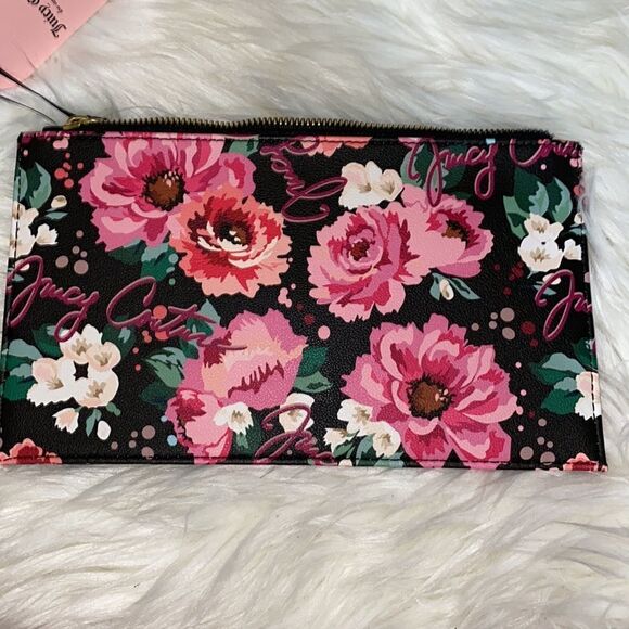 NWT Juicy Couture Pick Your Petal Floral Wristlet - Picture 9 of 12